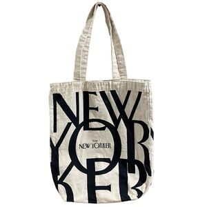 The New Yorker Canvas Tote Bag